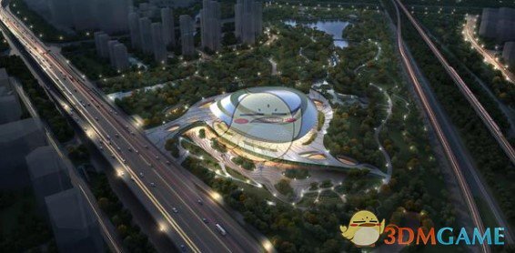 2022年杭州亚运会的主场馆，像一只造型别致的