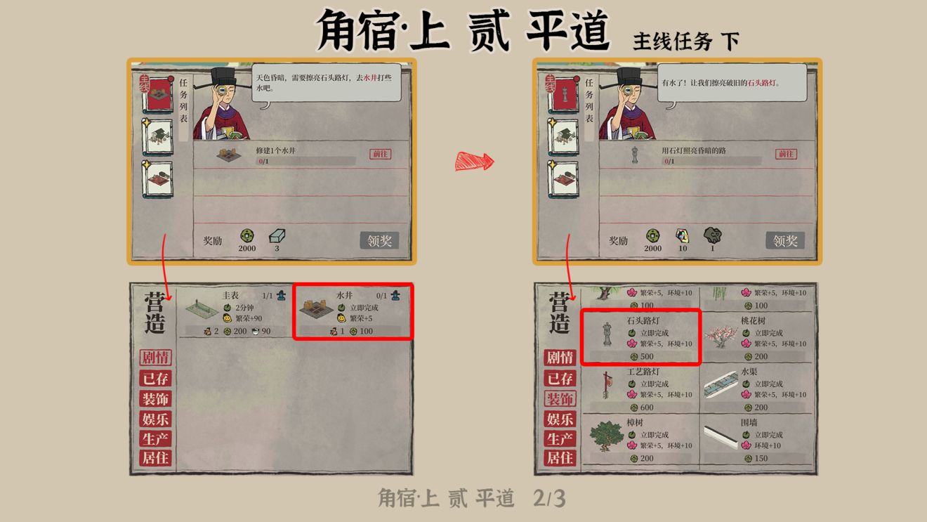 《江南百景图》角宿上贰平道任务攻略