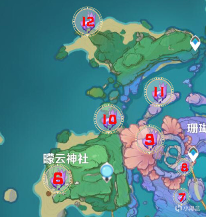 《原神》2.1海祇岛/清籁岛雷神瞳分布位置大全