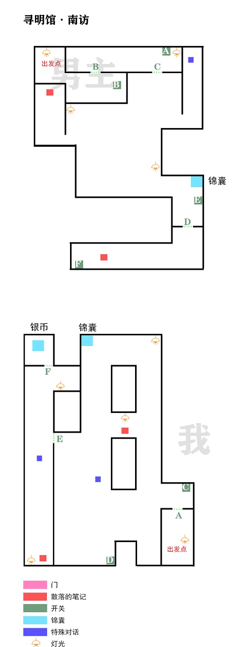 《未定事件簿》飞雪落红尘寻明馆南访通关攻略