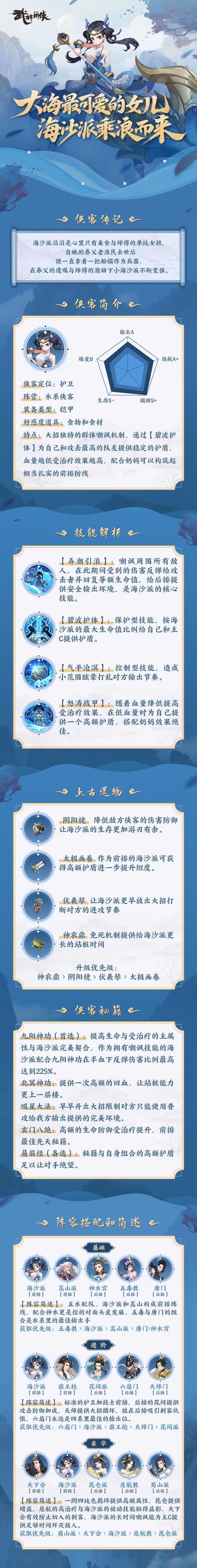 《武林闲侠》海沙技能强度分析