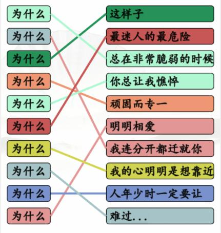 《汉字找茬王》连出全部为什么的歌通关攻略