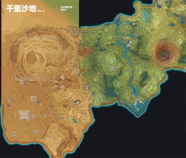《原神》3.4千壑沙地地图进入方法 二次世界 第3张