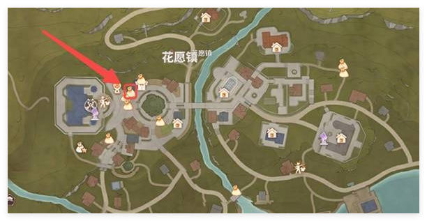 无限暖暖花愿镇商人位置一览