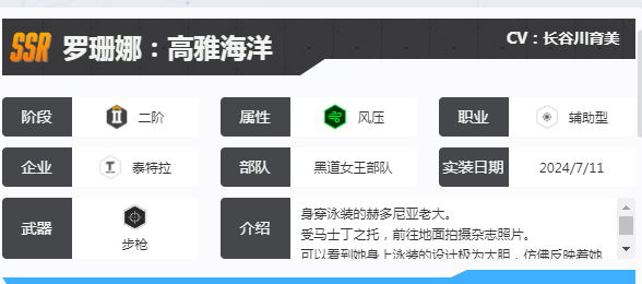 胜利女神新的希望罗珊娜高雅海洋怎么样 罗珊娜高雅海洋介绍