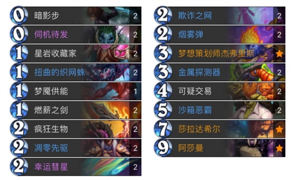《炉石传说》迷你包首日标准卡组大全分享