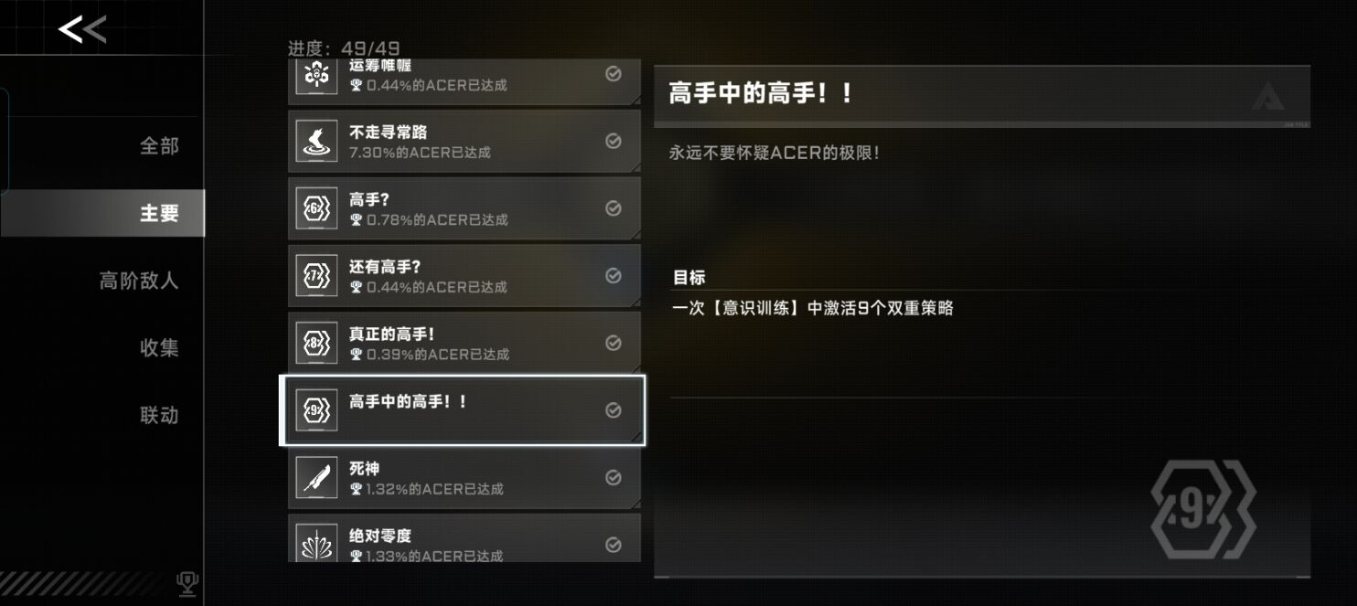 《苍翼：混沌效应》高手中的高手隐藏成就攻略