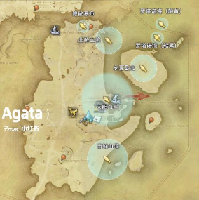 《最终幻想14：水晶世界》渔场分布地图一览