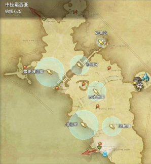 《最终幻想14：水晶世界》渔场分布地图一览