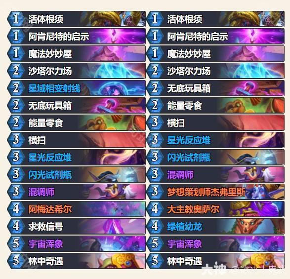 《炉石传说》2025巡回赛四强选手卡组分享