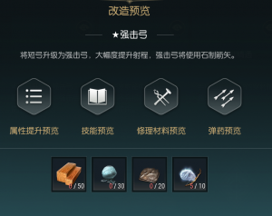 《黑光生存进化》短弓改造材料一览