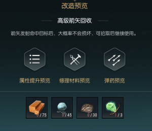 《黑光生存进化》短弓改造材料一览
