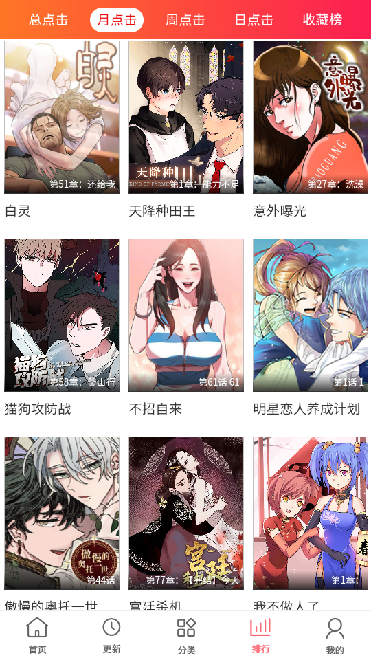 类似快看漫画的免费软件app下载推荐