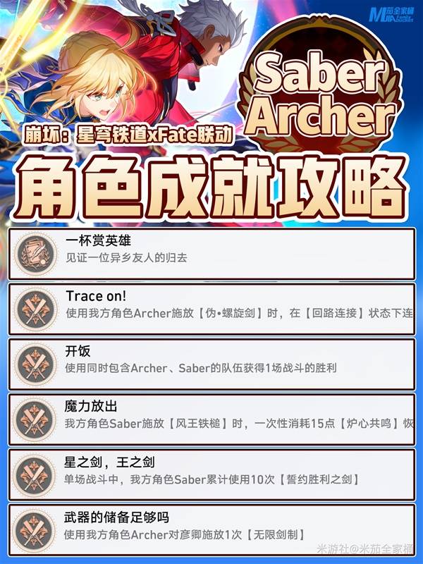 崩坏：星穹铁道Fate联动隐藏成就完成攻略