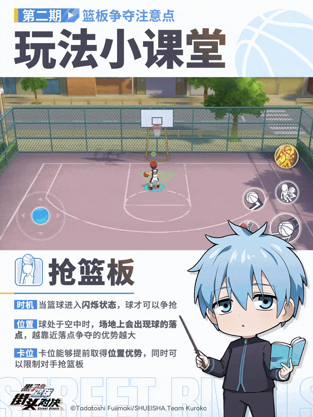 《黑子的篮球：街头对决》篮板争夺注意事项
