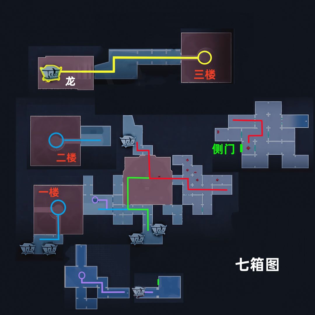 超自然行动组昆仑秘境极限侧门在【左】全地图小抄