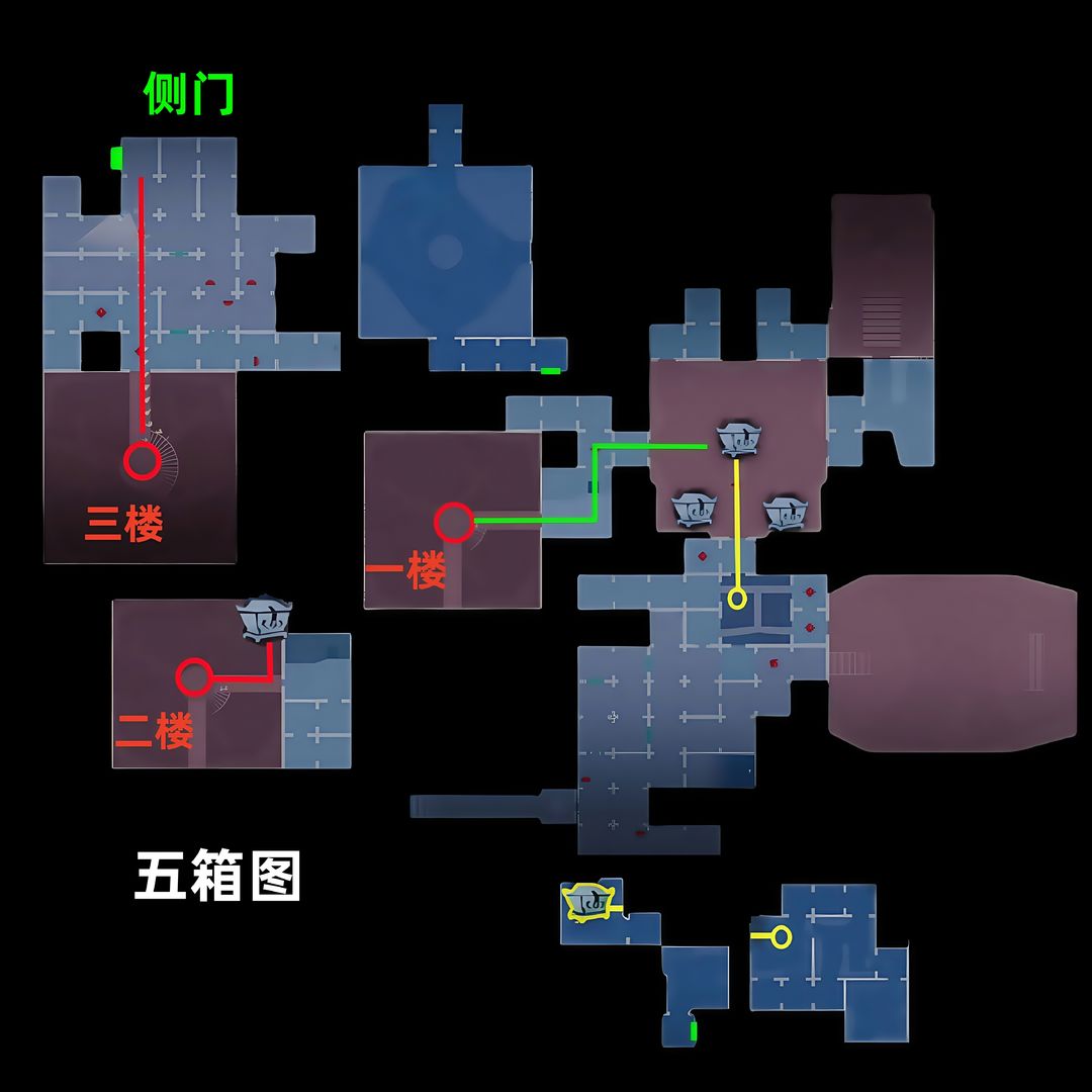 超自然行动组昆仑秘境极限侧门在【左】全地图小抄