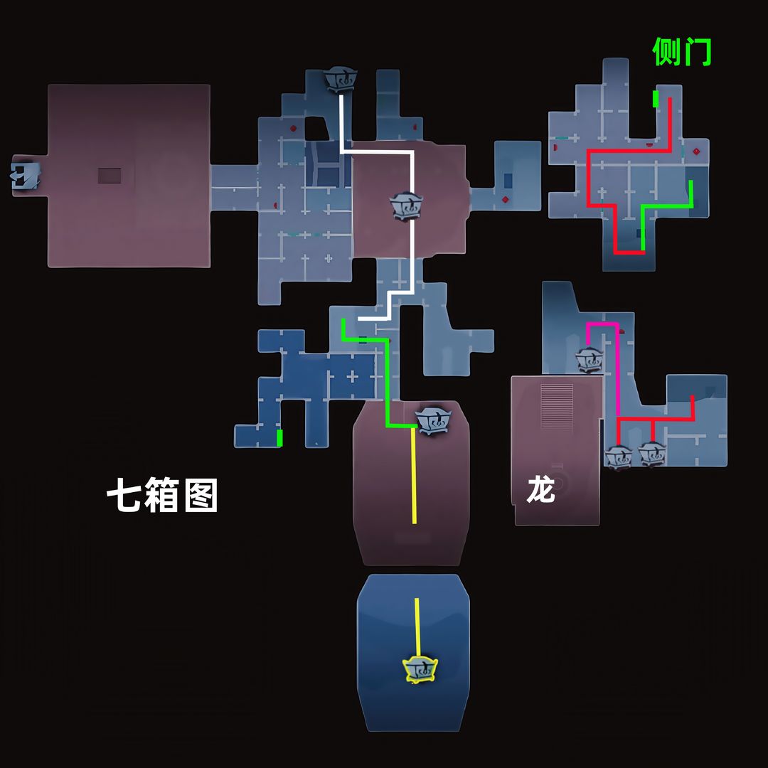 超自然行动组昆仑秘境极限侧门在【左】全地图小抄