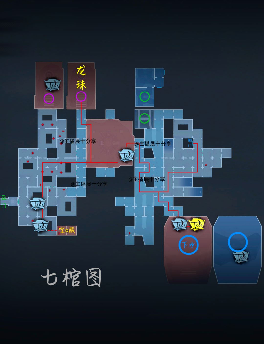 超自然行动组昆仑秘境极限侧门在【左】全地图小抄