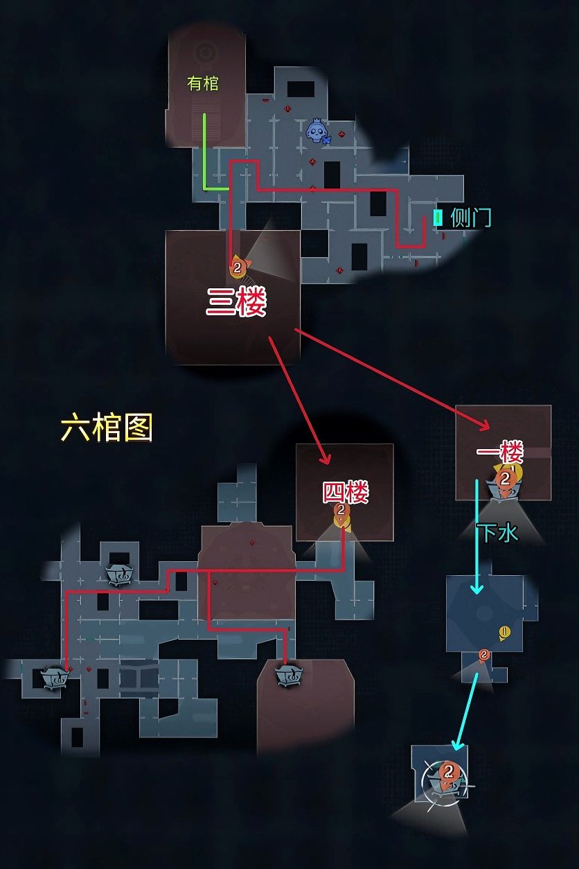 超自然行动组昆仑秘境极限侧门在【右】全地图小抄