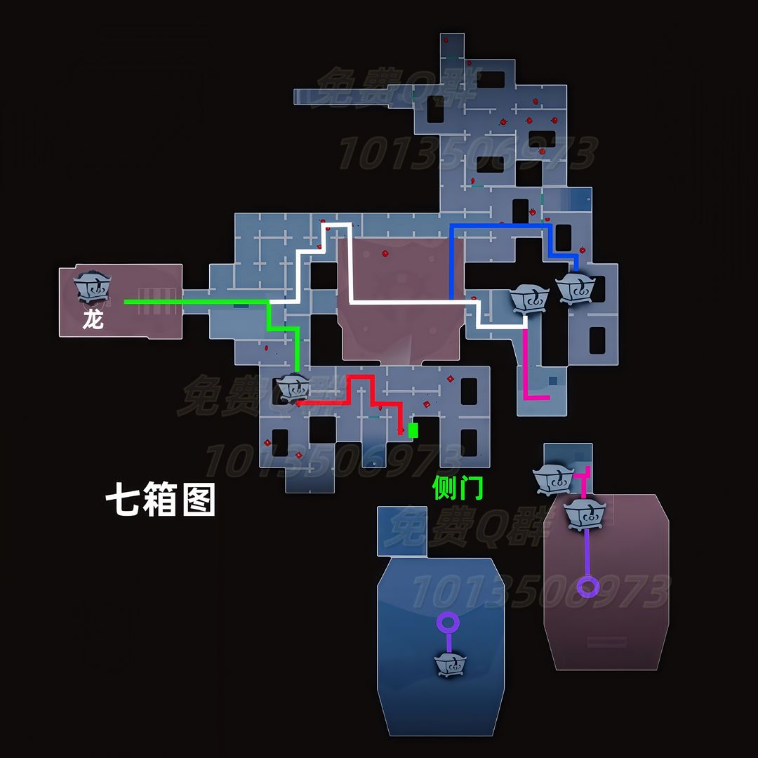超自然行动组昆仑秘境极限侧门在【右】全地图小抄