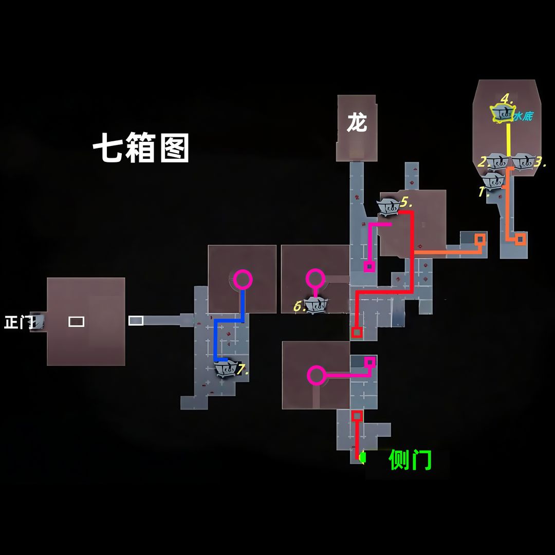 超自然行动组昆仑秘境极限侧门在【右】全地图小抄
