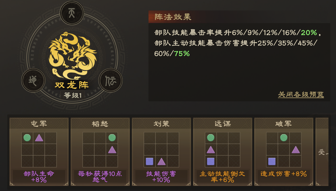 偃武阵法系统详解