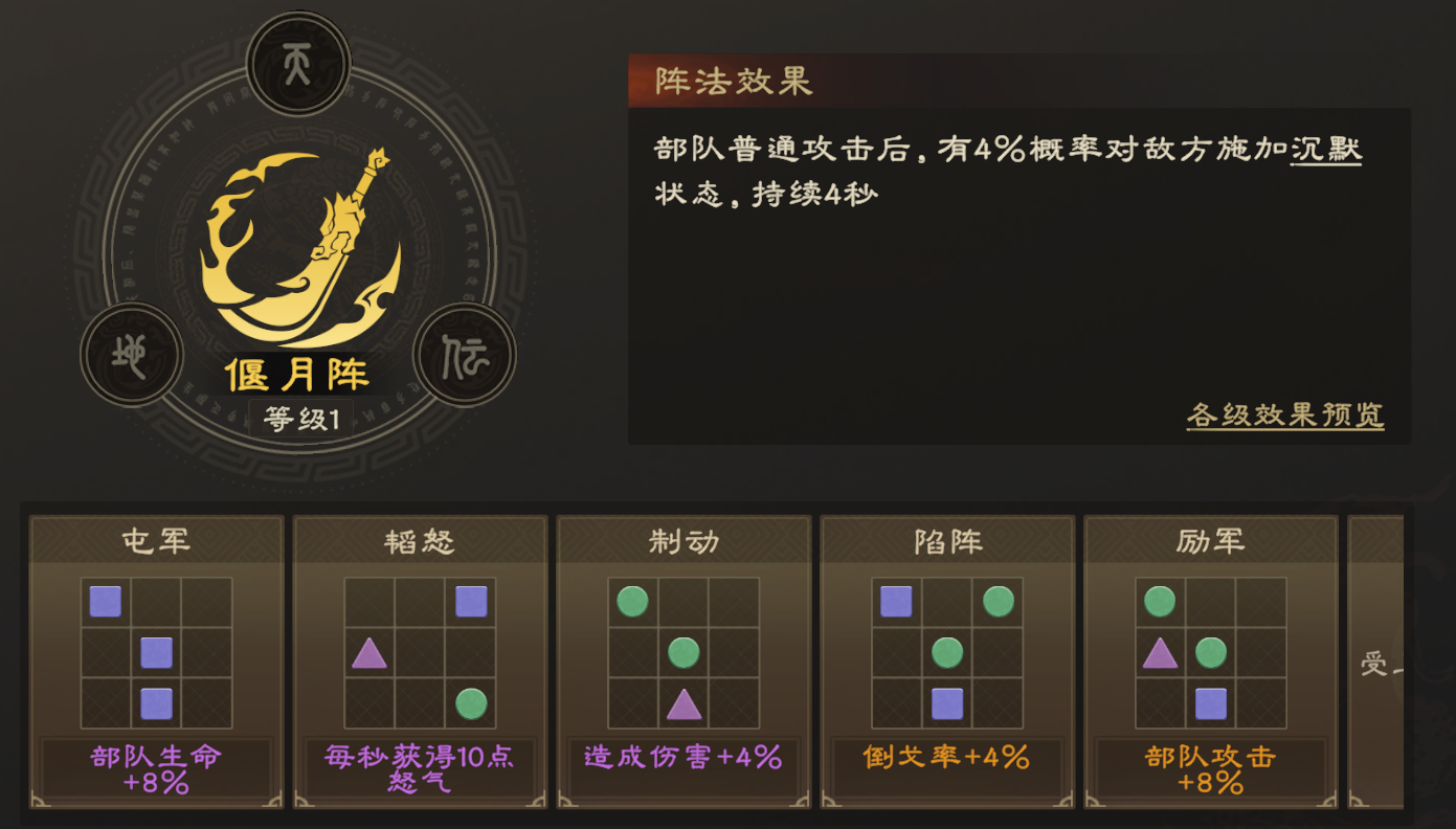 偃武阵法系统详解