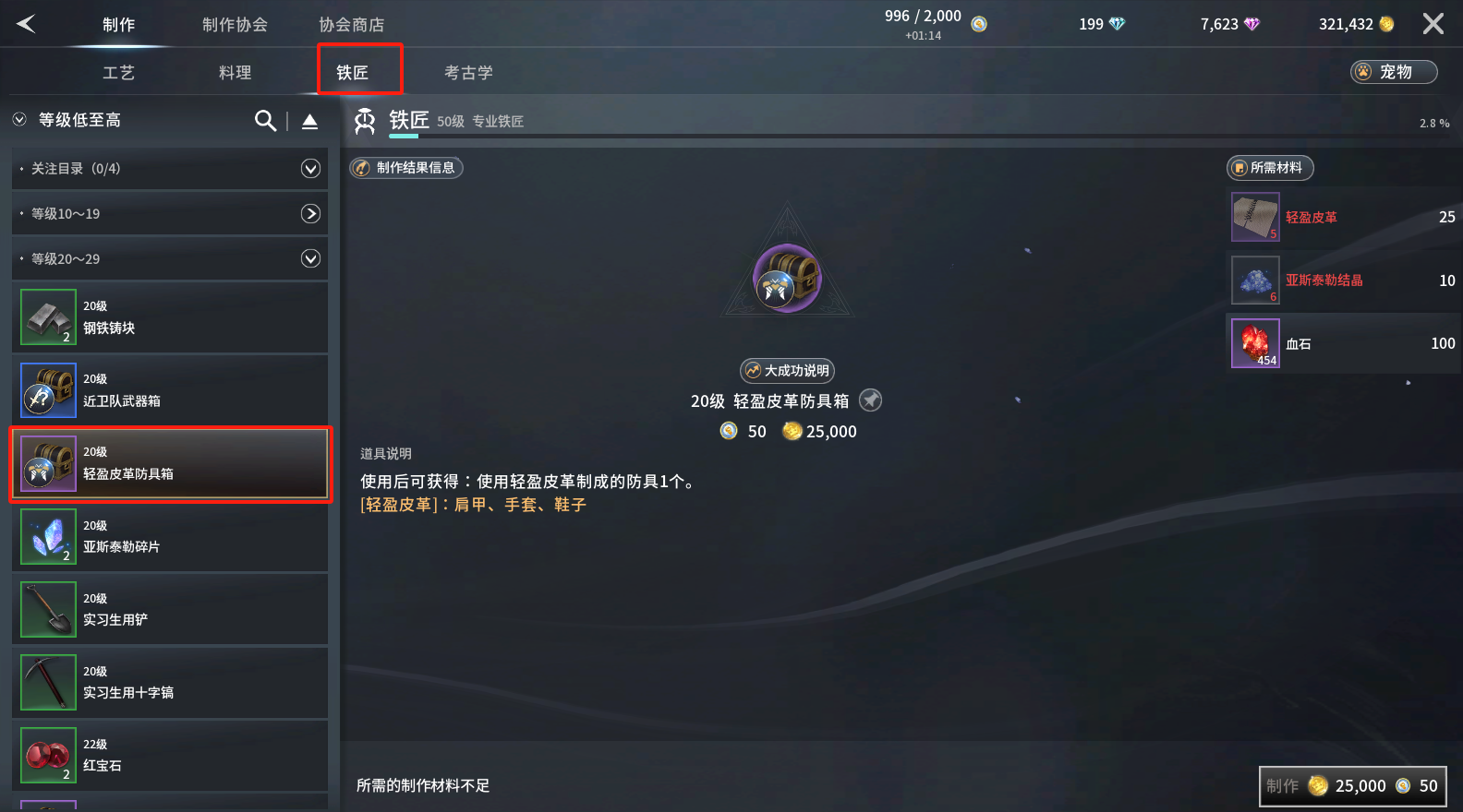 零度曙光装备制作与获取条件
