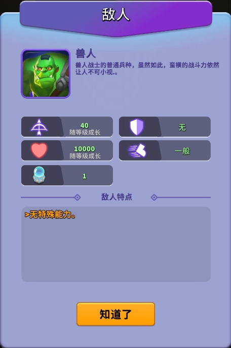 《人征塔战》兽人怪物图鉴