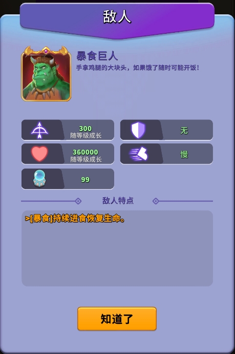 《人征塔战》暴食巨人怪物图鉴