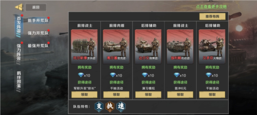 《保卫要塞》部队类型及羁绊玩法