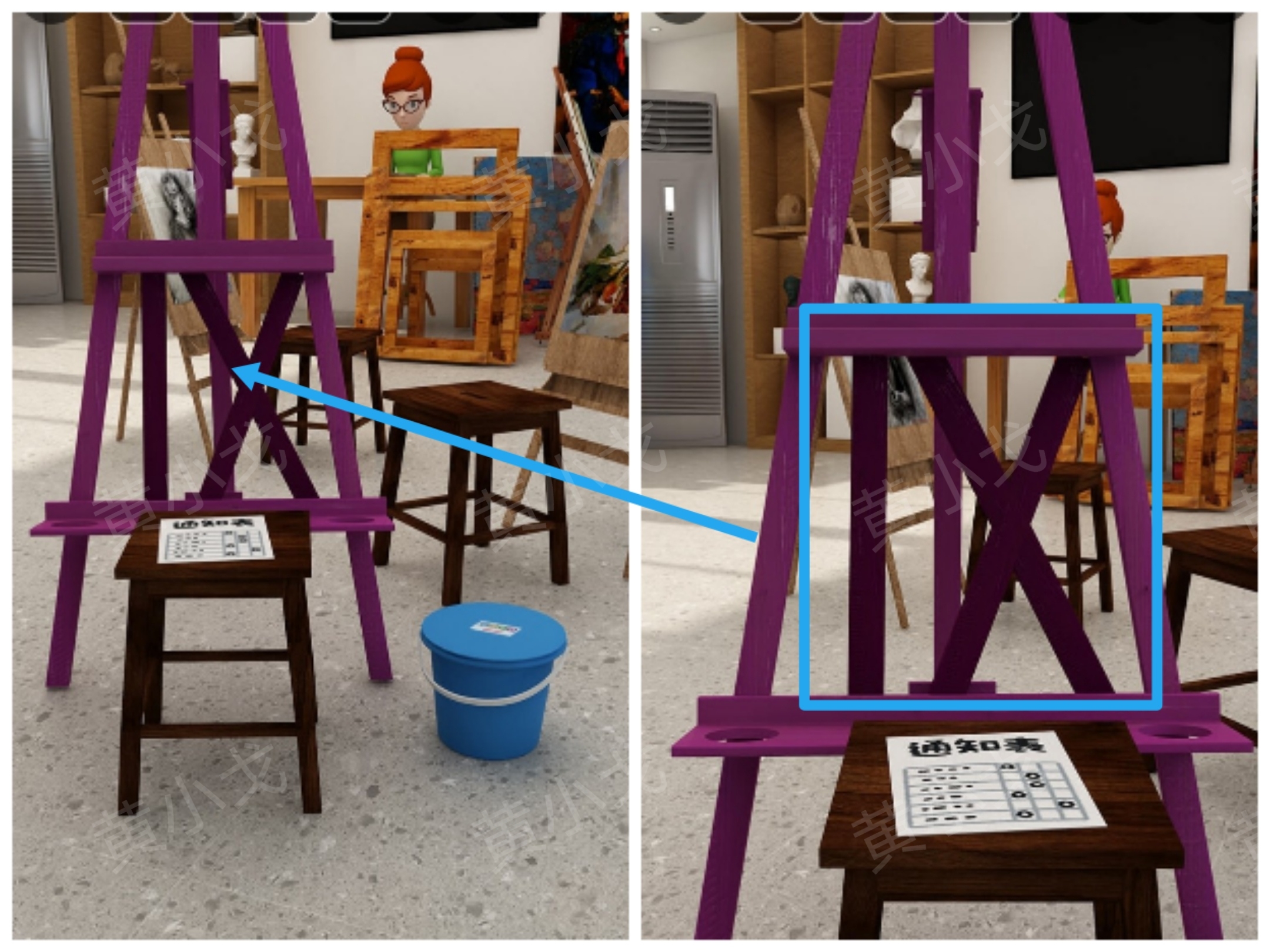 《Escape Room：侦探社》美术教室关卡攻略二