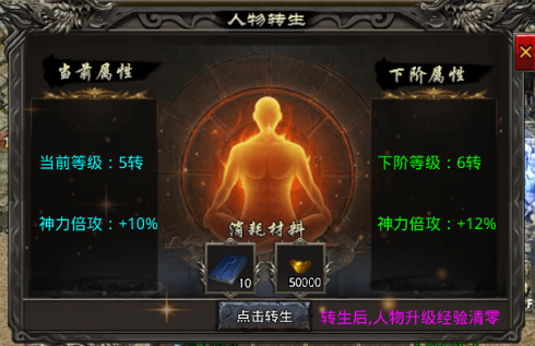 《小鱼传奇》转生系统攻略