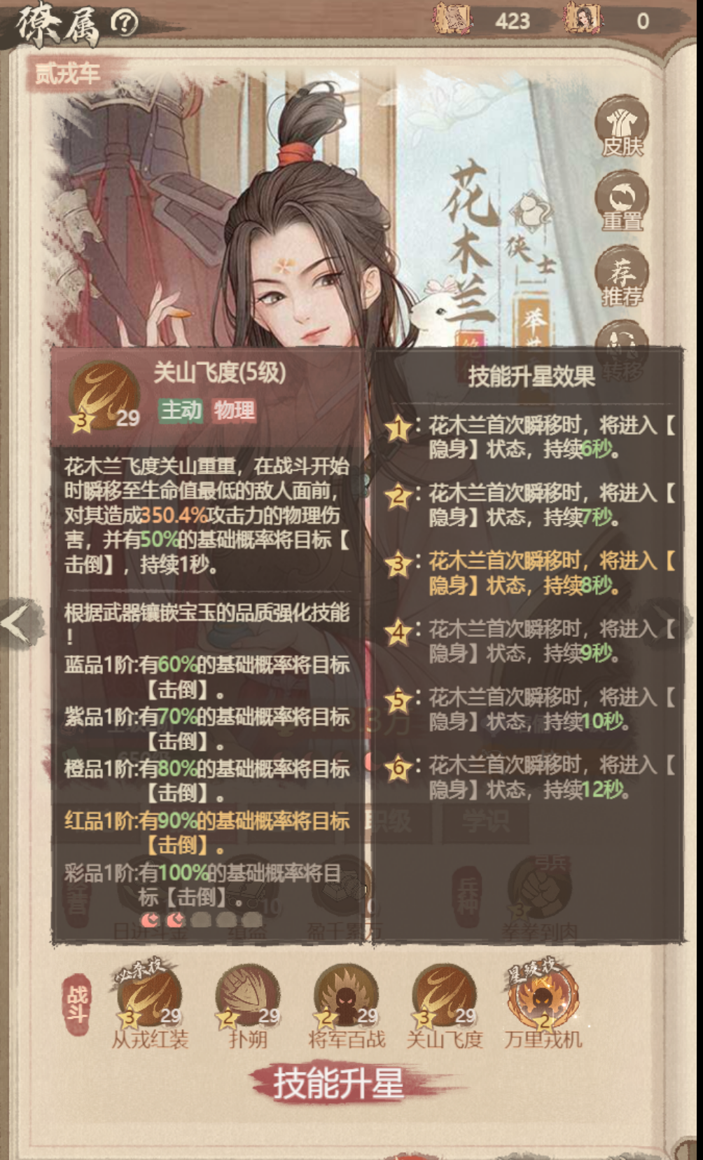 《这城有良田》花木兰核心定位及技能解析