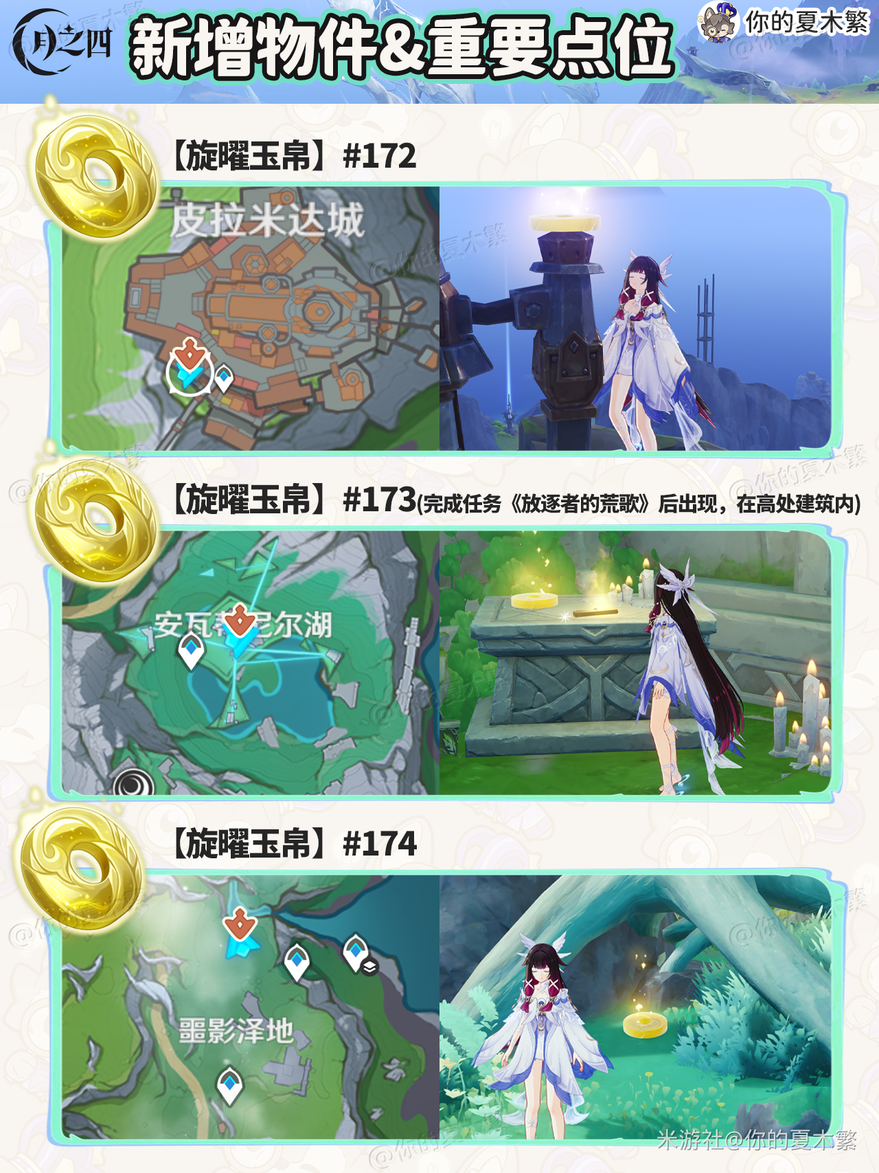 《原神》月之四新增物品收集点位一览