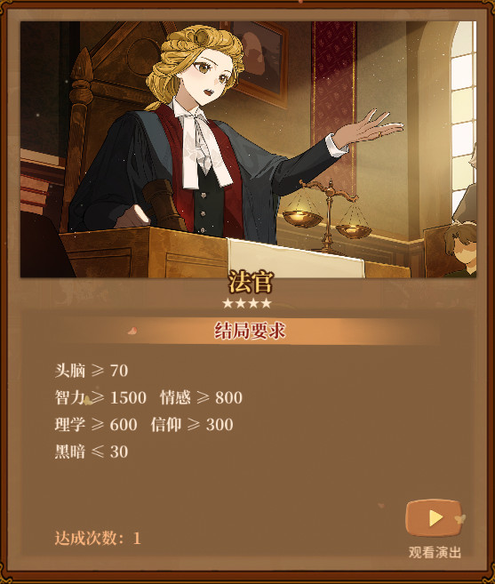 《火山的女儿：再度重逢》各职业需求一览