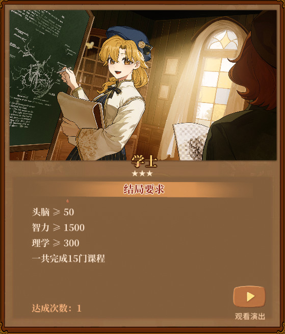 《火山的女儿：再度重逢》各职业需求一览