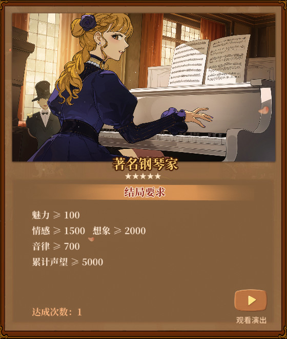 《火山的女儿：再度重逢》各职业需求一览