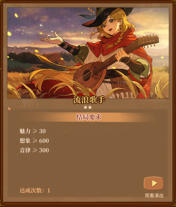 《火山的女儿：再度重逢》各职业需求一览