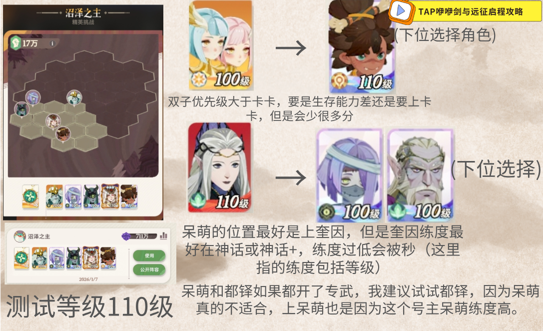 《剑与远征：启程》迷梦boss推荐阵容