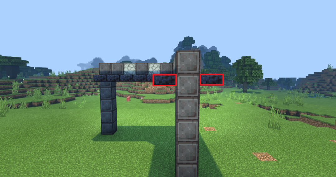 《我的世界:移动版》全自动按钮岩浆门搭建方法