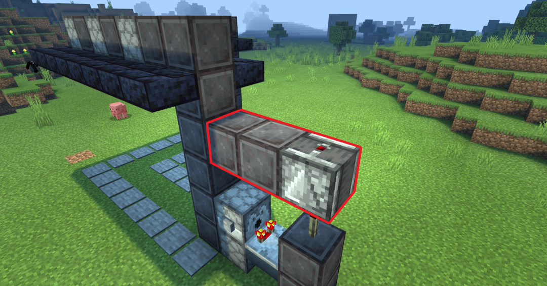 《我的世界：移动版》全自动按钮岩浆门搭建方法