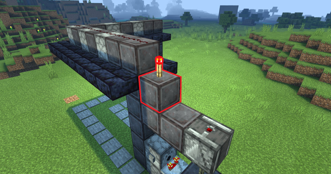 《我的世界：移动版》全自动按钮岩浆门搭建方法