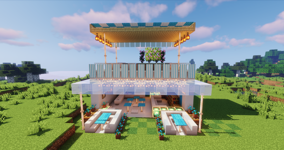 《我的世界：移动版》露天泳池改造方案